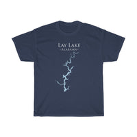Lay Lake Alabama - Heavy Cotton Tee - Alabama Lake