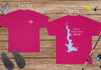 Eagle Mountain Lake Life Heavy Cotton Tee - Front and Back Print - Texas Lake