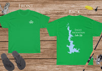 Eagle Mountain Lake Life Heavy Cotton Tee - Front and Back Print - Texas Lake