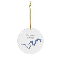 Rabun Lake Life Ceramic Ornament - Classic Christmas Ornaments -  Georgia Lake