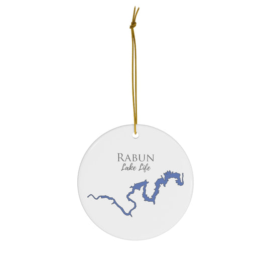 Rabun Lake Life Ceramic Ornament - Classic Christmas Ornaments -  Georgia Lake