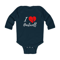 Lake Hartwell Baby Onsie!  I Love Lake Hartwell Infant Long Sleeve Bodysuit - Georgia Lake