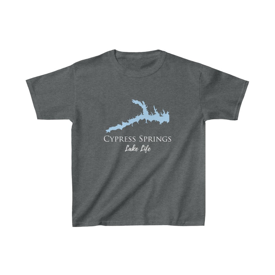 Cypress Springs Lake Life - Youth - Kids Heavy Cotton Tee - Texas Lake