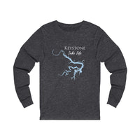 Keystone Lake Life Unisex Cotton Jersey Long Sleeve Tee - Oklahoma Lake