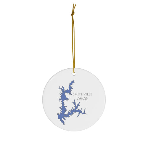 Smithville Lake Life Ceramic Ornament - Classic Christmas Ornaments - Missouri Lake