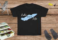 Lake Erie Life Heavy Cotton Tee - Great Lake - Ohio and Michigan Lake