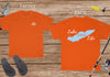 Lake Erie Life - Cotton Short Sleeved - FRONT & BACK PRINTED - Short Sleeved Cotton Tee - Michigan Ontario Ohio Pennsylvania New York Lake