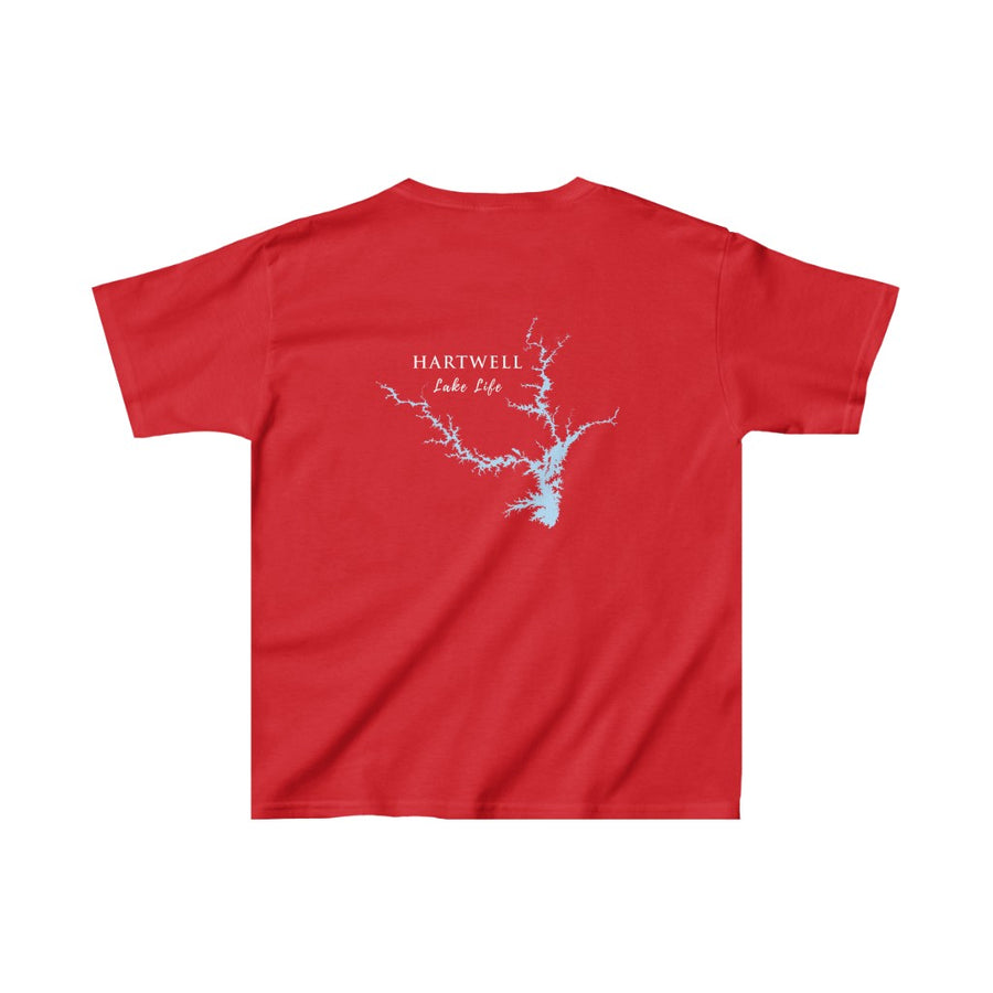 Hartwell Lake Life - Kids Heavy Cotton Tee - South Carolina and Georgia Lake