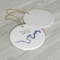 Rabun Lake Life Ceramic Ornament - Classic Christmas Ornaments -  Georgia Lake