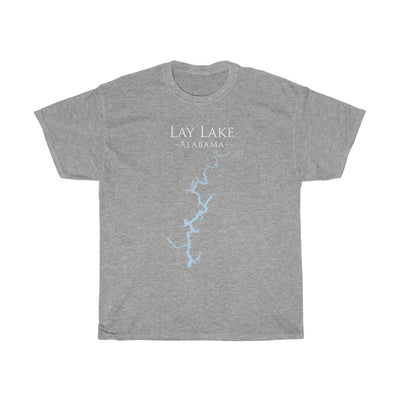 Lay Lake Alabama - Heavy Cotton Tee - Alabama Lake