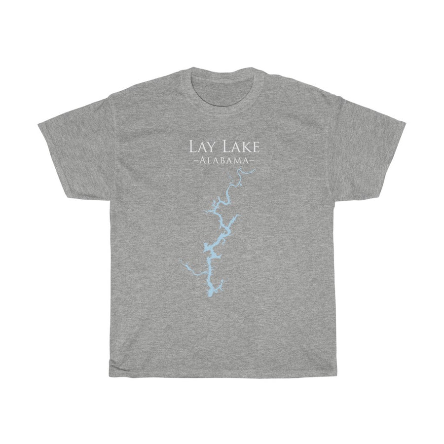 Lay Lake Alabama - Heavy Cotton Tee - Alabama Lake