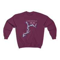 Shelbyville Lake Life - Unisex Heavy Blend™ Crewneck Sweatshirt - Illinois Lake