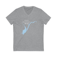 Great Sacandaga Lake Life - Unisex Jersey Short Sleeve V-Neck Tee - New York Lake