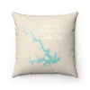 Load image into Gallery viewer, Smith Mountain Lake Life Spun Polyester Square Pillow - Virginia Lake