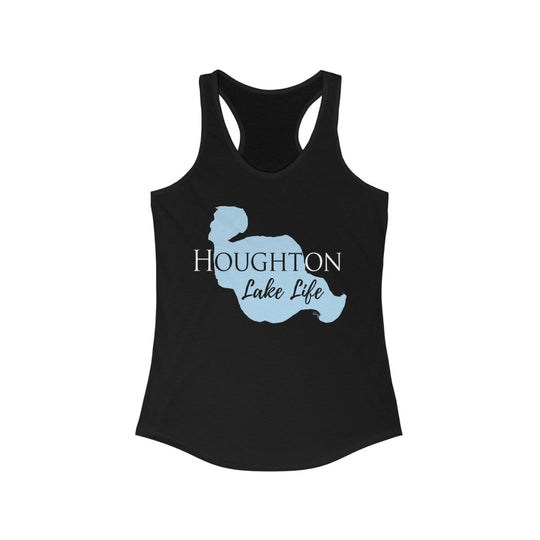 Houghton Lake Life Women's Ideal Racerback Tank - Michigan Lake