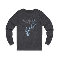 West Point Lake Life Unisex Cotton Jersey Long Sleeve Tee - Georgia Lake