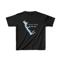 Cedar Creek Lake Life - Kids Heavy Cotton Tee - Texas Lake