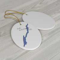 Lake George Life Ceramic Ornament - Classic Christmas Ornaments - New York Lake