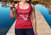 Load image into Gallery viewer, Lake Fork Texas - Women&#39;s Ideal Racerback Tank - Texas Lake