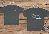 Lake Gaston Life Heavy Cotton Tee - Front and Back Print - North Carolina Virginia Lake
