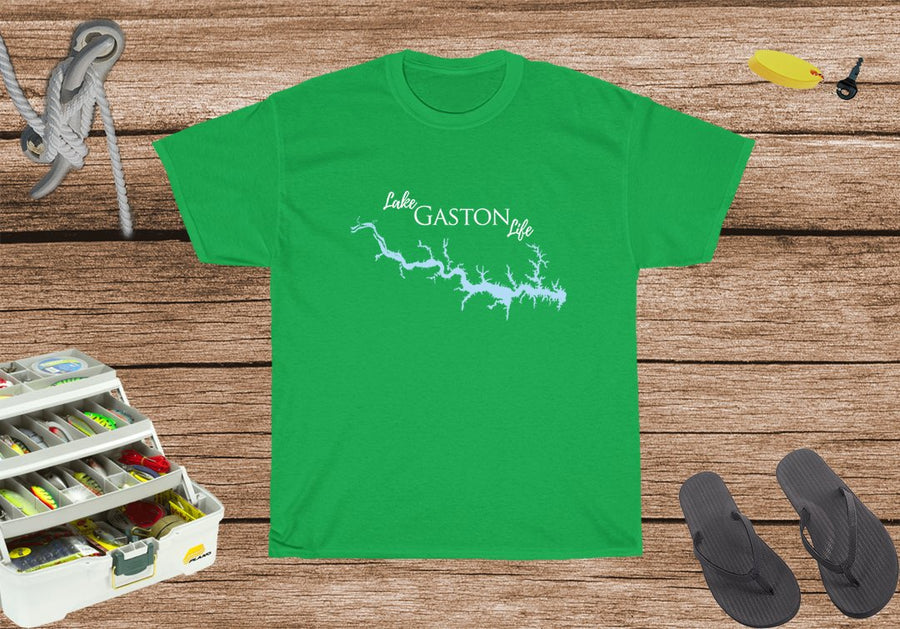 Lake Gaston Life Heavy Cotton Tee - North Carolina and Virginia Lake