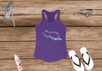 Lake Gaston Life Women's Ideal Racerback Tank -  North Carolina & Virginia Lake