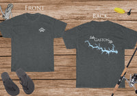 Lake Gaston Life Heavy Cotton Tee - Front and Back Print - North Carolina Virginia Lake