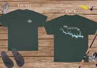 Lake Gaston Life Heavy Cotton Tee - Front and Back Print - North Carolina Virginia Lake