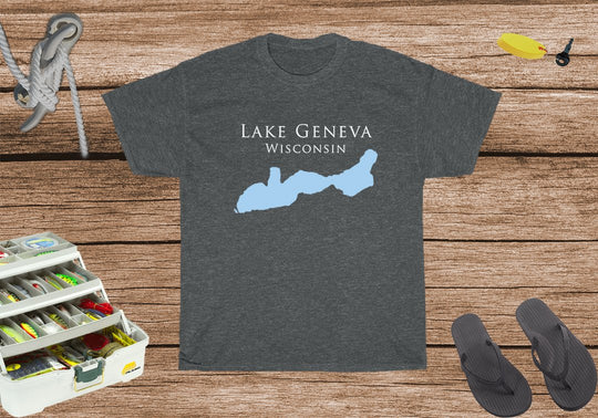 Lake Geneva Heavy Cotton Tee - Wisconsin Lake