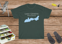 Lake Geneva Heavy Cotton Tee - Wisconsin Lake
