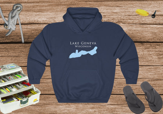 Lake Geneva Hoodie Sweatshirt - Wisconsin Lake