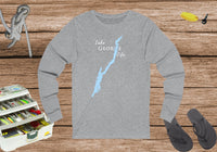 Lake George Life Unisex Cotton Jersey Long Sleeve Tee - New York Lake