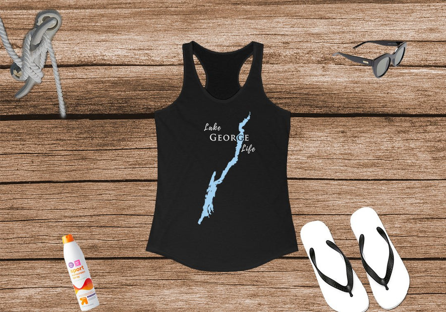 Lake George Life Women's Ideal Racerback Tank - New York Lake