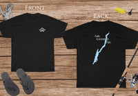 Lake George Life - Cotton Short Sleeved - FRONT & BACK PRINTED - Short Sleeved Cotton Tee -  New York Lake