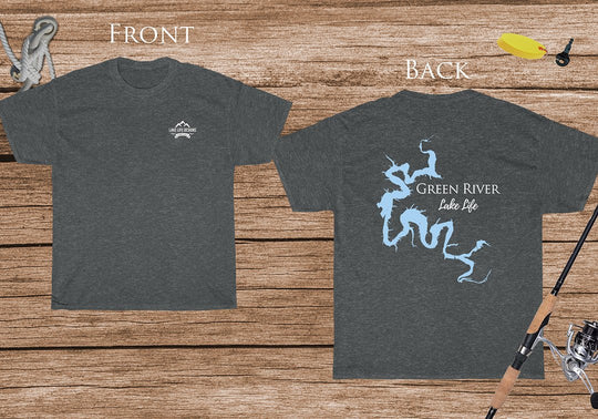 Green River Lake Life - Cotton Short Sleeved - FRONT & BACK PRINTED - Short Sleeved Cotton Tee -  Kentucky Lake