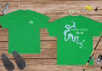 Green River Lake Life - Cotton Short Sleeved - FRONT & BACK PRINTED - Short Sleeved Cotton Tee -  Kentucky Lake