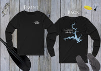 Harding Lake Life - Front & Back Print - Unisex Jersey Long Sleeve Tee - Georgia Lake
