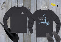 Harding Lake Life - Front & Back Print - Unisex Jersey Long Sleeve Tee - Georgia Lake