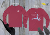 Harding Lake Life - Front & Back Print - Unisex Jersey Long Sleeve Tee - Georgia Lake