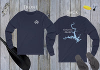 Harding Lake Life - Front & Back Print - Unisex Jersey Long Sleeve Tee - Georgia Lake