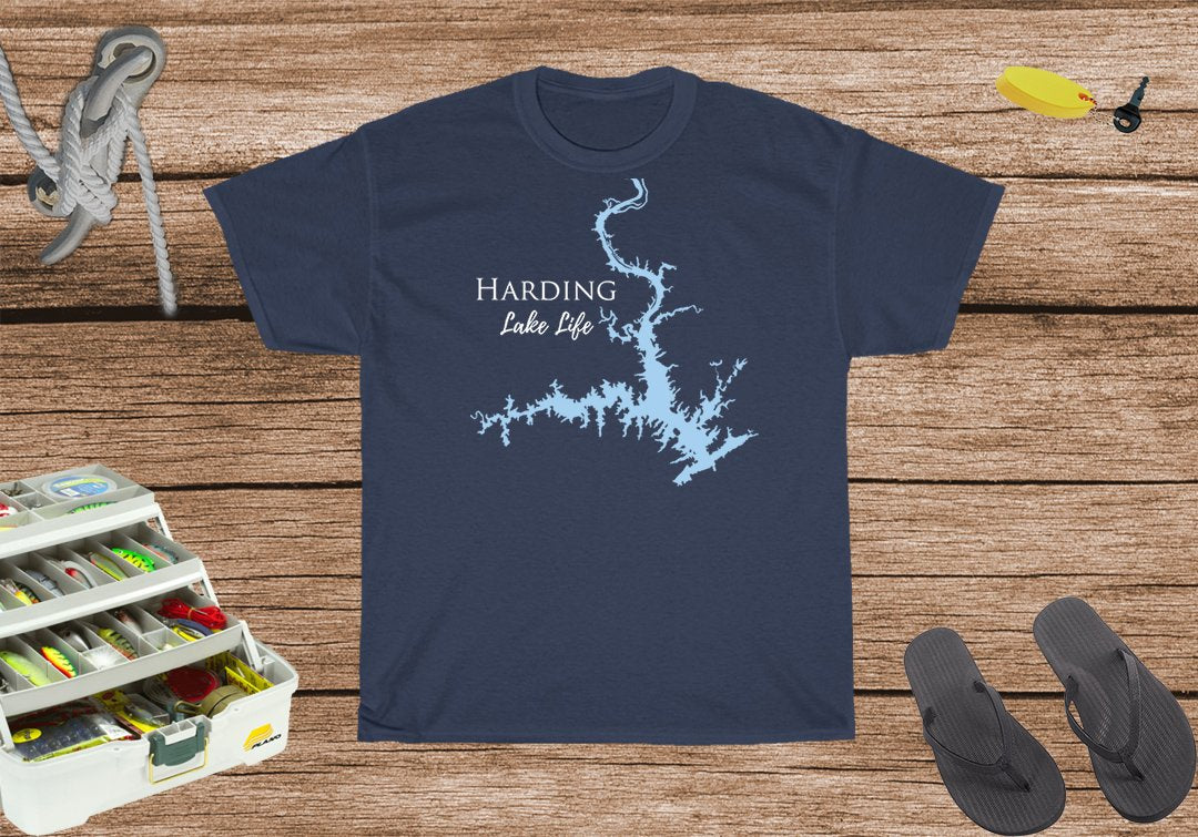 Harding Lake Life Heavy Cotton Tee - Georgia & Alabama Lake