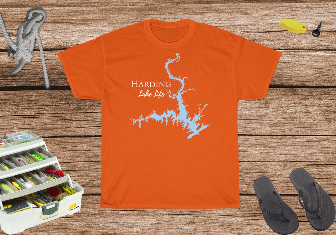 Harding Lake Life Heavy Cotton Tee - Georgia & Alabama Lake