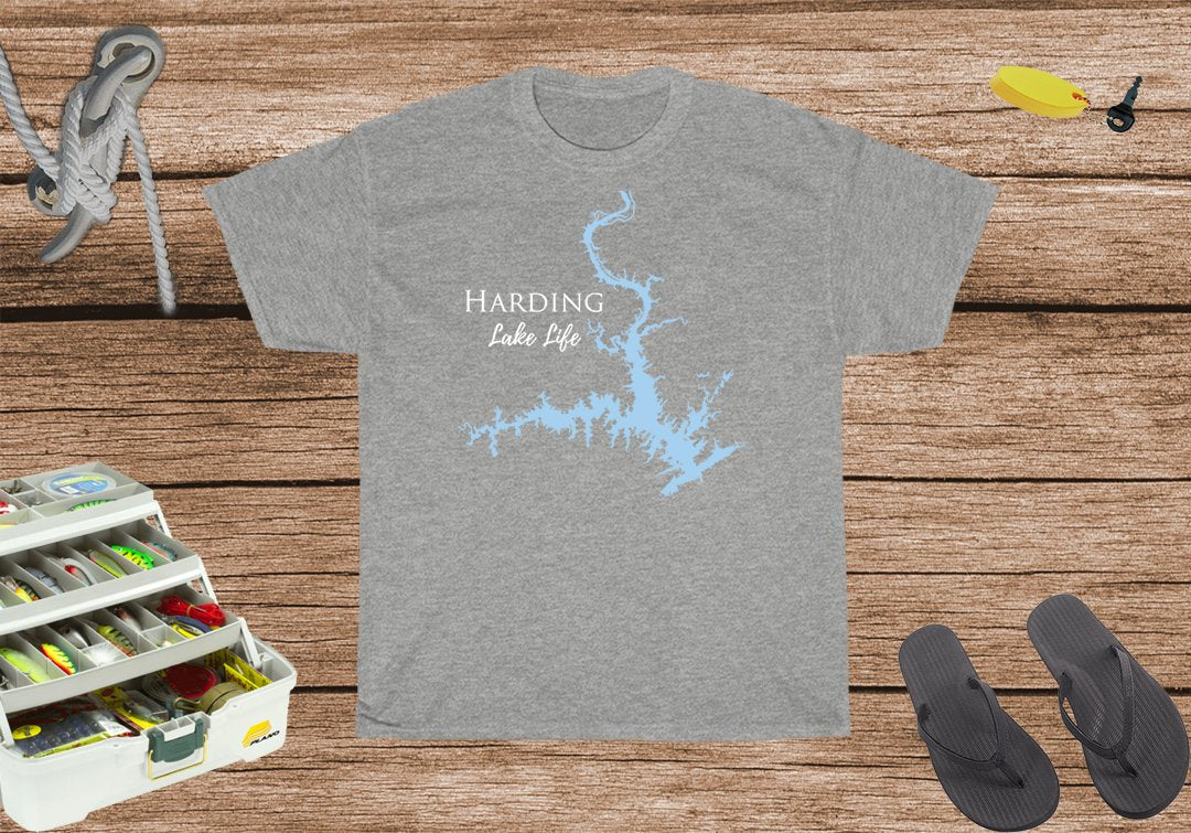 Harding Lake Life Heavy Cotton Tee - Georgia & Alabama Lake