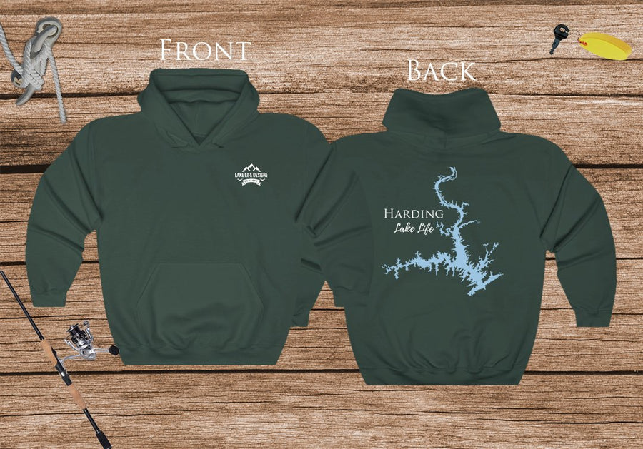 Harding Lake Life Hoodie - BACK PRINTED - Sweatshirt - Georgia Lake
