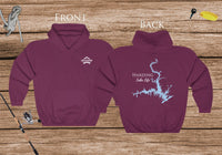Harding Lake Life Hoodie - BACK PRINTED - Sweatshirt - Georgia Lake