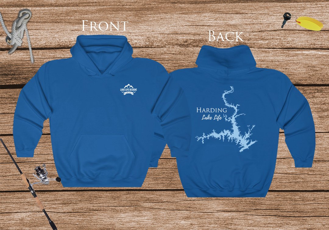 Harding Lake Life Hoodie - BACK PRINTED - Sweatshirt - Georgia Lake