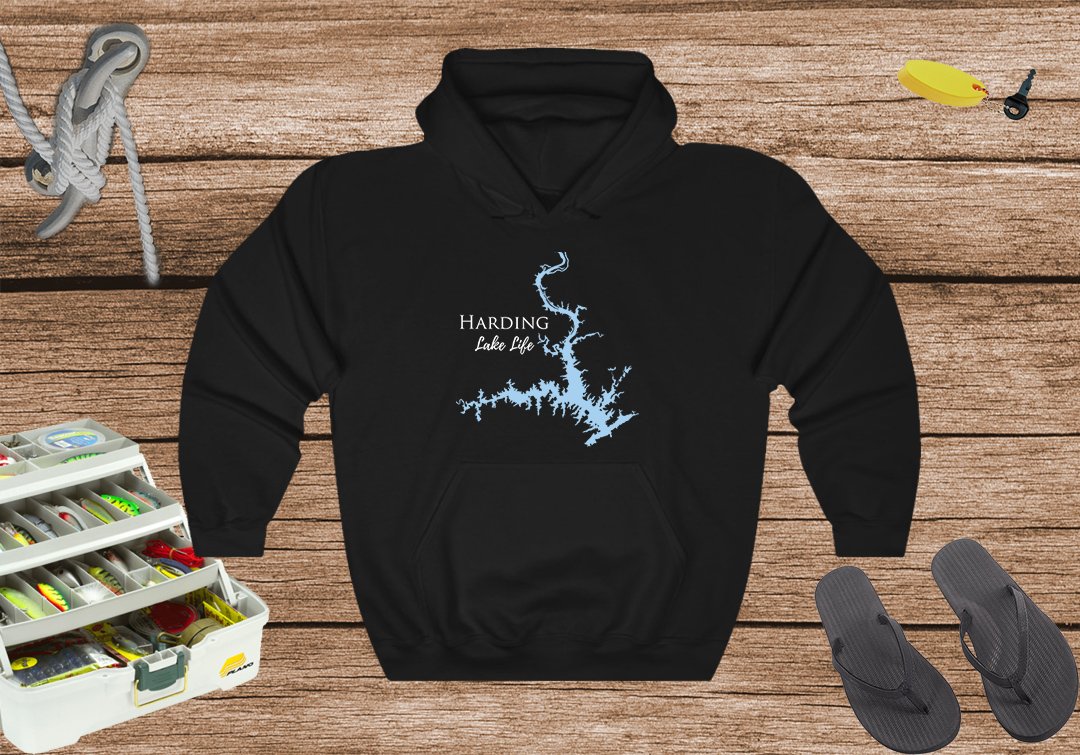 Lake Harding Hoodie Sweatshirt - Georgia & Alabama Lake