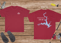 Harding Lake Life - Cotton Short Sleeved - FRONT & BACK PRINTED - Short Sleeved Cotton Tee - Georgia Lake