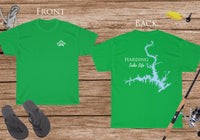 Harding Lake Life - Cotton Short Sleeved - FRONT & BACK PRINTED - Short Sleeved Cotton Tee - Georgia Lake