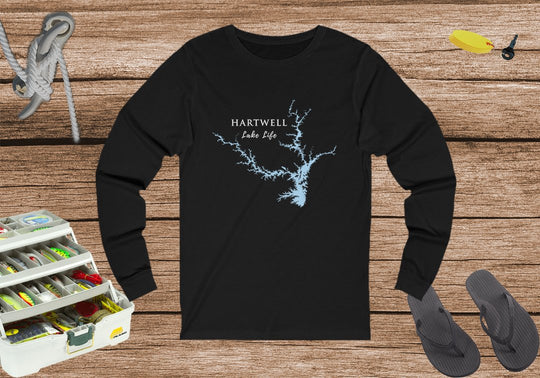 Hartwell Lake Life Unisex Cotton Jersey Long Sleeve Tee - South Carolina Georgia Lake